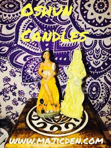 Oshun sweet Candle - Love happiness sweetened  Orisha of all things sweet and river goddess